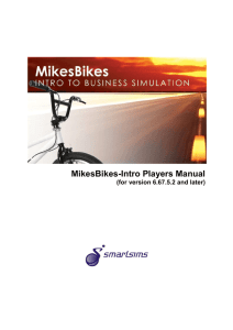 MikesBikes Intro Players Manual