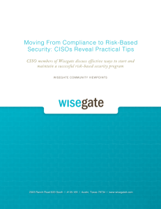 Moving From Compliance to Risk-Based Security