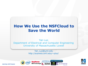 How We Use the NSFCloud to Save the World