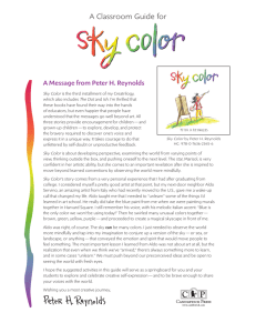 A Classroom Guide for Sky Color
