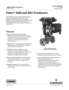 Fisher 3660 and 3661 Positioners