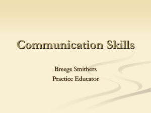 Communication Skills Communication Skills