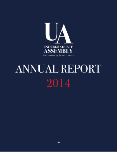 annual report 2014 - Undergraduate Assembly