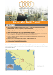 Carey's Well Kaolin Project