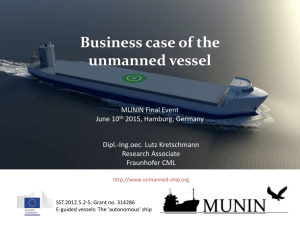 Business case of the unmanned vessel