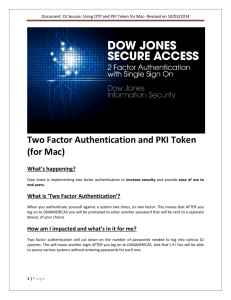 Document: DJ Secure: Using OTP and PKI Token for Mac
