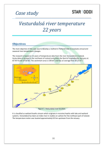 Case study Vesturdalsá river temperature 22 years - Star-Oddi