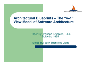 Architectural Blueprints – The “4+1” View Model of Software