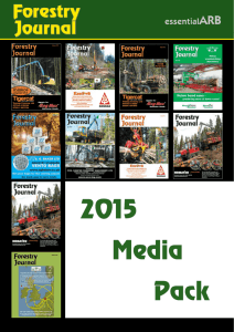 2015 Media Pack - Forestry Journal