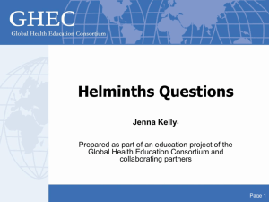 Helminths Questions - Consortium of Universities for Global Health