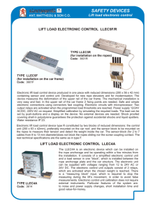 Lift Load electronic control (5C)