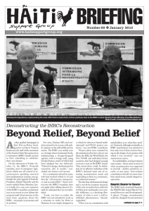 Beyond Relief, Beyond Belief - Canada Haiti Action Network