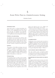 Acute Pelvic Pain in a Limited