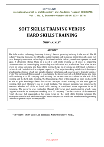 soft skills training versus hard skills training