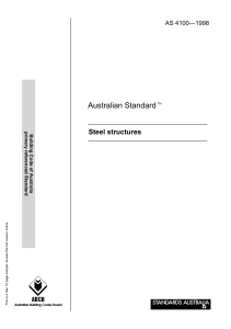 AS 4100-1998 Steel structures