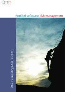 Applied software risk management
