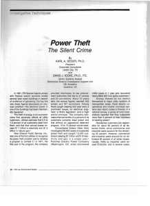 Power Theft: The Silent Crime