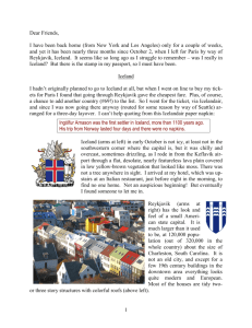 13. Letter from Iceland and Paris, December 2011