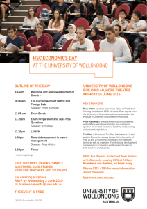 hsc economics day at the university of wollongong
