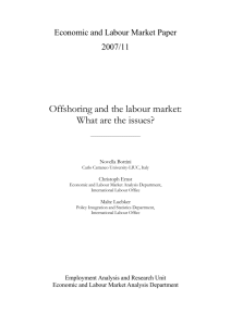 Offshoring and the labour market - International Labour Organization