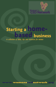 Starting a home- basedbusiness