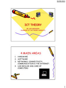 Information & Communication Technology Theory Notes