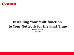 Installing Your Multifunction to Your Network