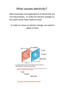 What causes electricity?