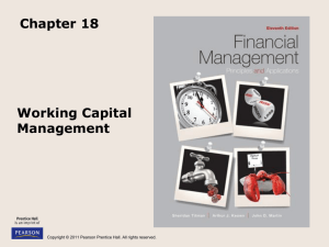 Working Capital Management Chapter 18
