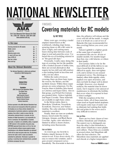Covering materials for RC models