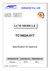 lcm module tc1602a-01t