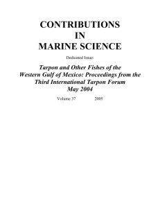 contributions in marine science - University of Texas Libraries