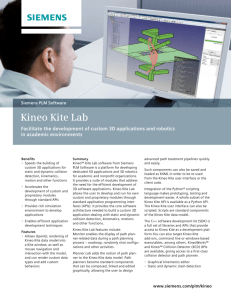 Siemens PLM Kineo Kite Lab Fact Sheet