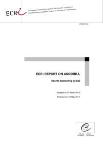 ECRI REPORT ON ANDORRA