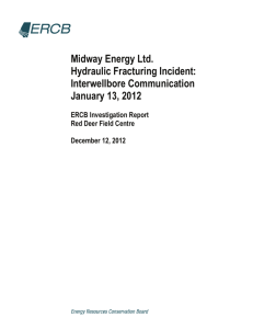 Midway Energy Ltd. Hydraulic Fracturing Incident