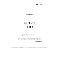 guard duty - eMilitary Manuals