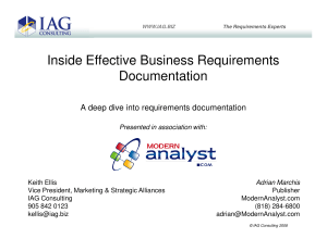 Inside Effective Business Requirements