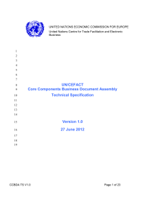 UN/CEFACT Core Components Business Document Assembly