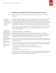Define your data for better document security
