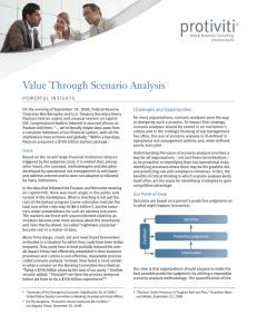 Value Through Scenario Analysis
