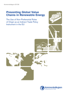 Preventing Global Value Chains in Renewable Energy