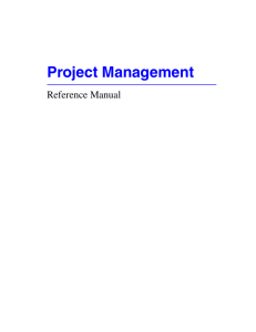 Project Management - Academic Information Technology Services