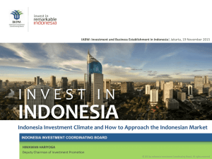BKPM Session (Indonesia Investment Coordinating Board)