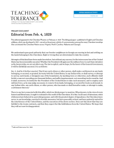 Editorial - Teaching Tolerance