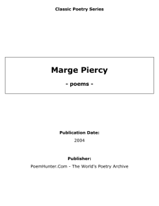 Marge Piercy - poems