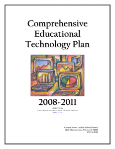 Comprehensive Educational Technology Plan 2008-2011