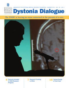Dystonia Dialogue - Dystonia Medical Research Foundation