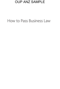 How to Pass Business Law