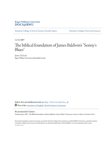 The biblical foundation of James Baldwin's "Sonny's Blues"