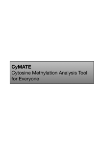 CyMATE Cytosine Methylation Analysis Tool for Everyone